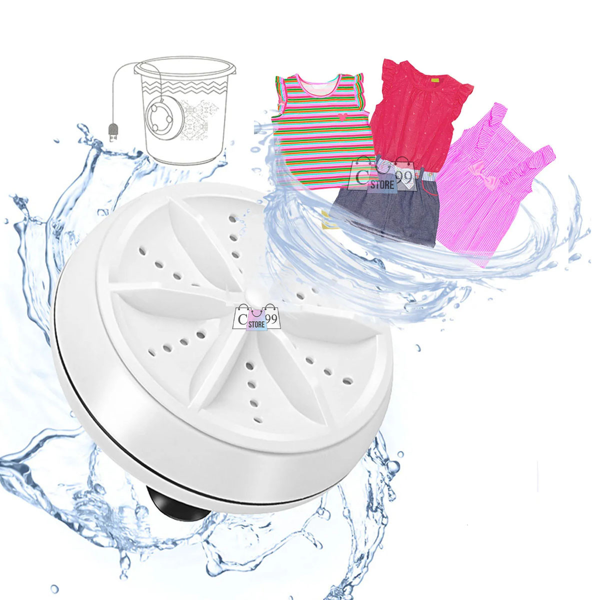 Miniatura 5 de Mini Lavadora Portátil y Recargable